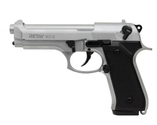 СХП Охолощенный пистолет Retay Mod 92 Beretta, кал. 9 мм, хром