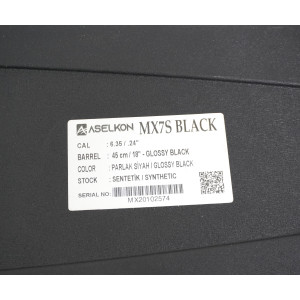 Пневматическая винтовка Aselkon MX-7S, L=450 (пластик, PCP, 3 Дж) 6,35 мм
