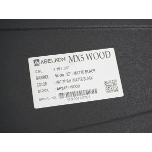 Пневматическая винтовка Aselkon MX-5 (дерево, PCP, 3 Дж) 6,35 мм